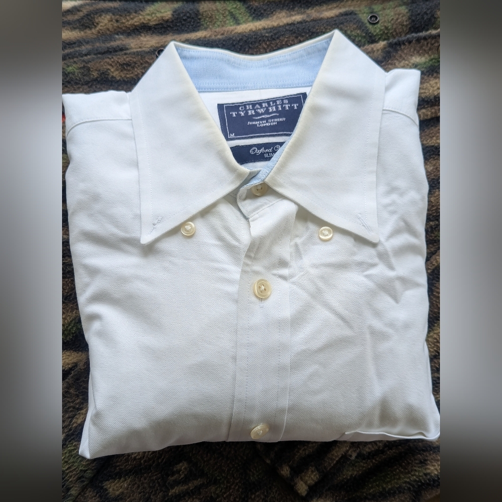 Charles Tyrwhitt Cream Dress Shirt Classic Style